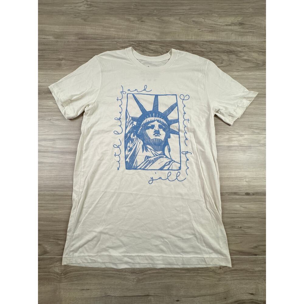 Oliver and Otis With Liberty And Justice For Y'all T Shirt Large NWOT